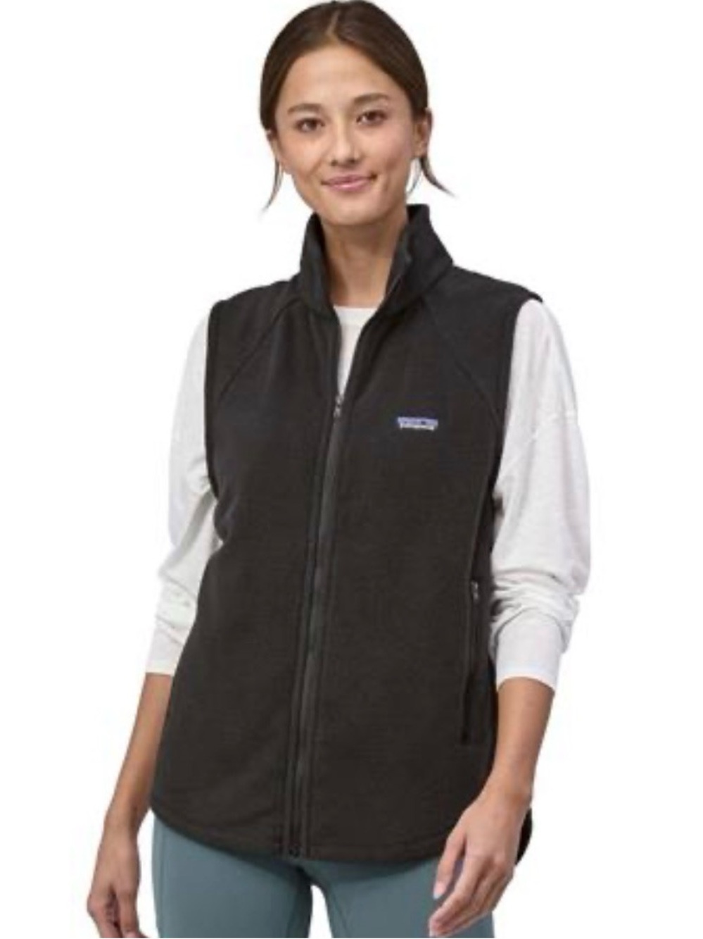 Patagonia Women’s Black Full-Zip Fleece Vest